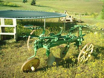 1 Bottom Horse Drawn Plow On Steel