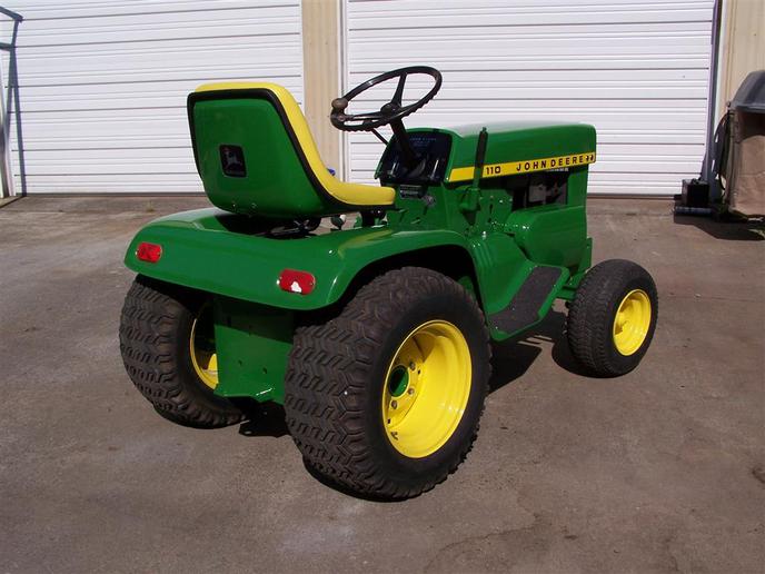 John Deere 110 before/after pics Garden Tractors Forum Yesterday's
