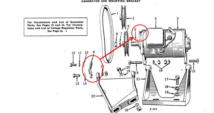 48 A generator mounting - Yesterday's Tractors