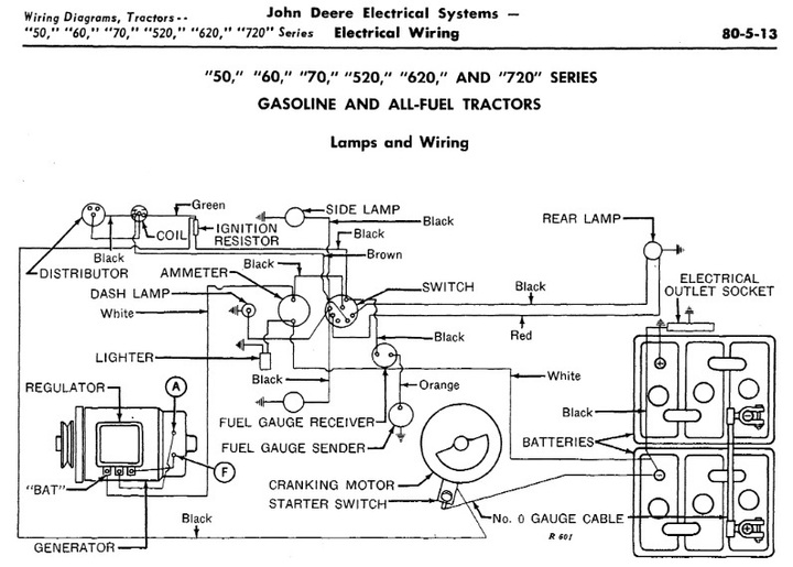 John Deere 50 wiring diagram Yesterday's Tractors