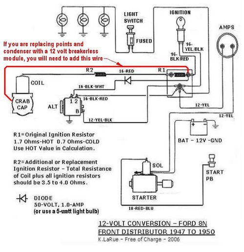 i tried searching starter safety button help ford 9n  2n  8n forum yesterday u0026 39 s tractors Ford 8N 12 Volt Wiring 