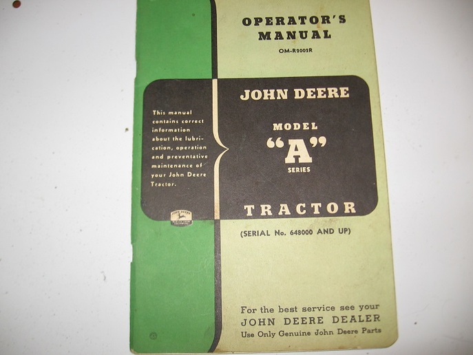 1952 John Deere A Project Start Yesterday's Tractors Forums