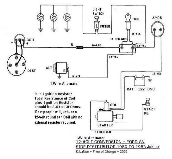 1949 Ford 8N Wiring Diagram from photos.yesterdaystractors.com