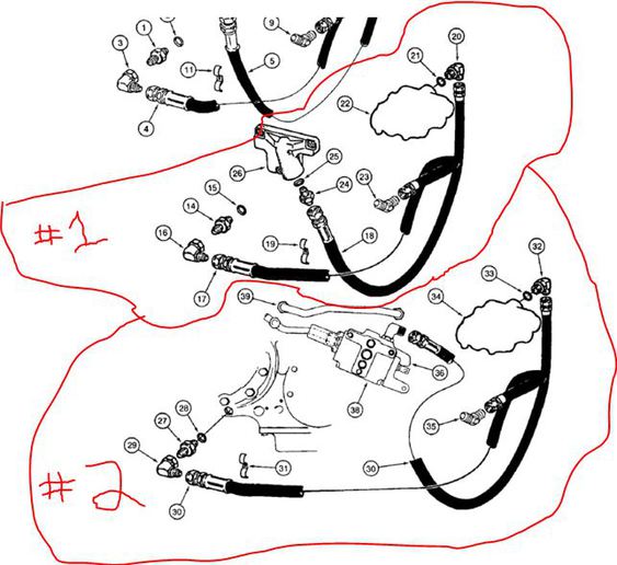 Where to Tap Hydraulic Pressure IH 454 Farmall & International