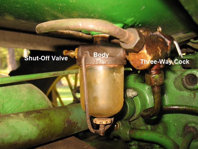 1939 B Sediment bowl leak. Yesterday's Tractors