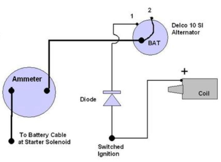 Delco Alternator Wiring Diagram from photos.yesterdaystractors.com