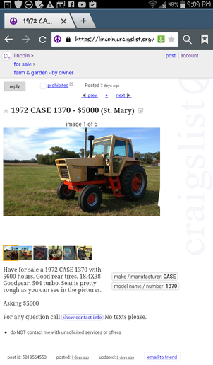 case tractor for sale - Yesterday's Tractors