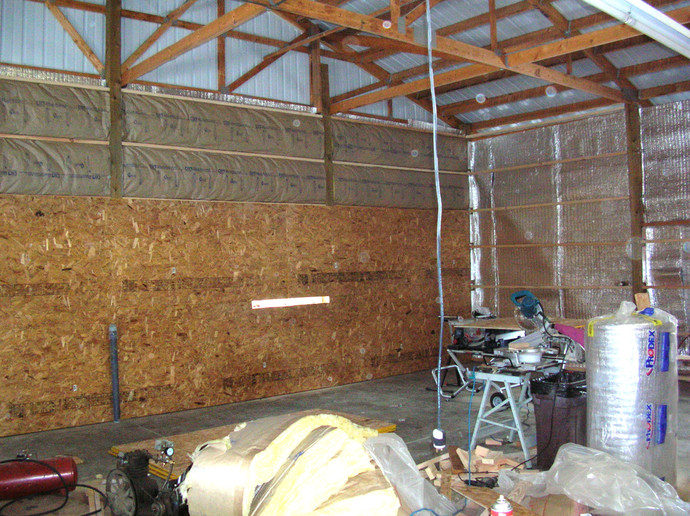 Insulate The Walls Of A Pole Barn Yesterday S Tractors
