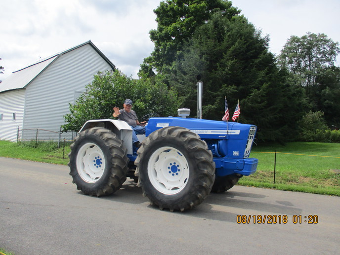 Tractor Parade at Roseboom NY show. Yesterday's Tractors