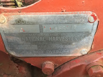 Farmall A?  -  I just bought my first tractor and looking for a little  info and to see if it was worth buying for 1100 has  added hydros and a single disk land plow This is a  pic of the serial plate .  Trying to determine the year and actual model  dosent seem to be in the registry anywheres on  line under a farmall a . I called the number @  yesterday's tractors and talked to someone who  thinks it might be between  41-42  but was un sure  and said I should post....as well   Thanks Steve