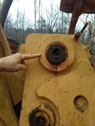 977L Caterpillar - I need to know what this part is called.  My local CAT Dealer referred to it as part # 7K-9375 and called it a pin.  I am just trying to make sure as I can't understand why it would be called a pin. The part that I have my finger on is what I am looking for.