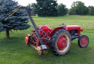 Late 1980S New Holland 451 Sickle Bar Mower - Mounted to a 1948 Ferguson TO20.