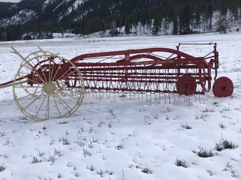 1920S Mccormick Deering Side Delivery Rake - Saved from scrapping. It is fully functional  now.