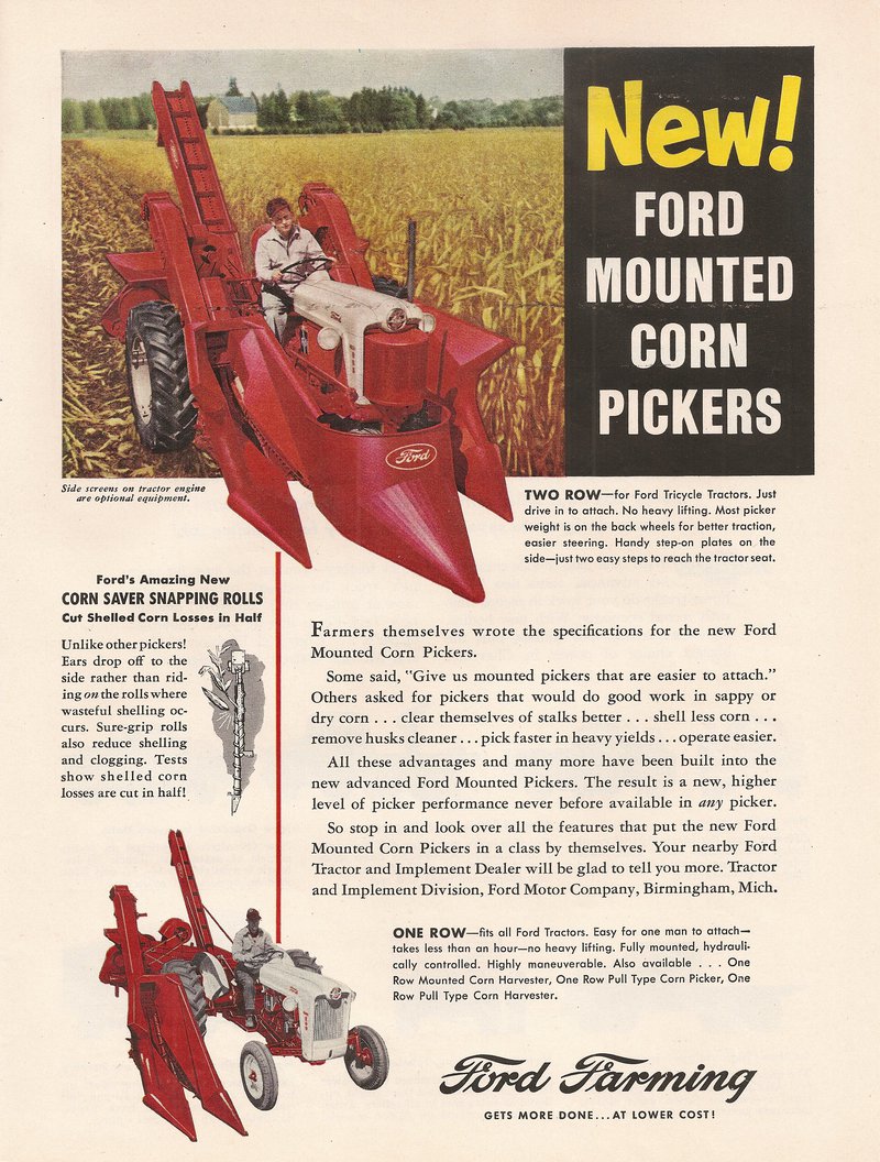 New Ford Mounted Corn Pickers -