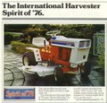 1976 Ih Cub Cadet 70 Spirit Of 76 Garden Tractor - 