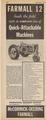1936 Farmall F-12 - Old ad out of a Hoard