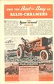 1936 Allis Chalmers WC Ad - This is a one page advertisement from a 1936 magazine.