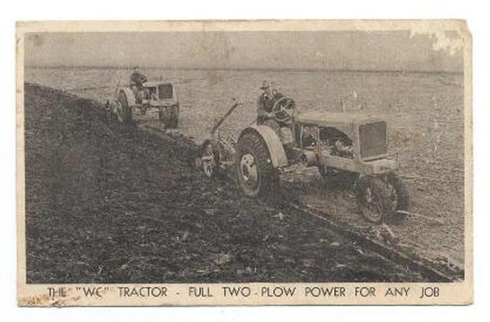 1936 Allis Chalmers WC Postcard - This is a post card from 1936.