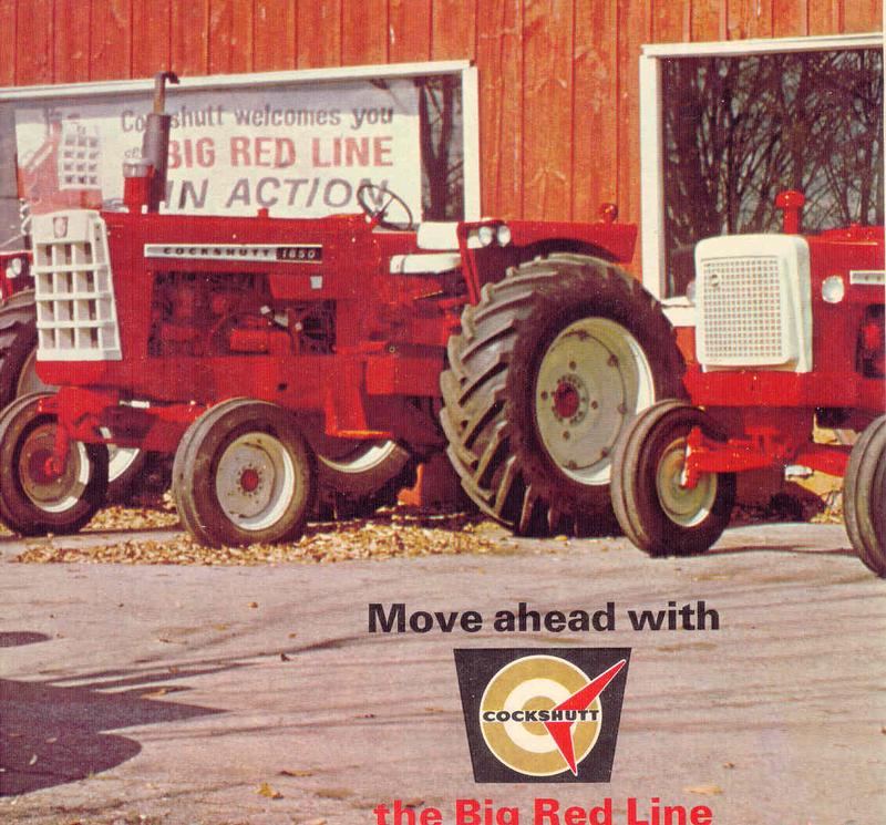 1968 Cockshutt - Interesting thing about this ad is what appears to be a red and white painted 560 Cockshutt in the right side of the ad. To my knowledge the 560 was never painted red originally. Wonder if this one was a repaint to match the new series?