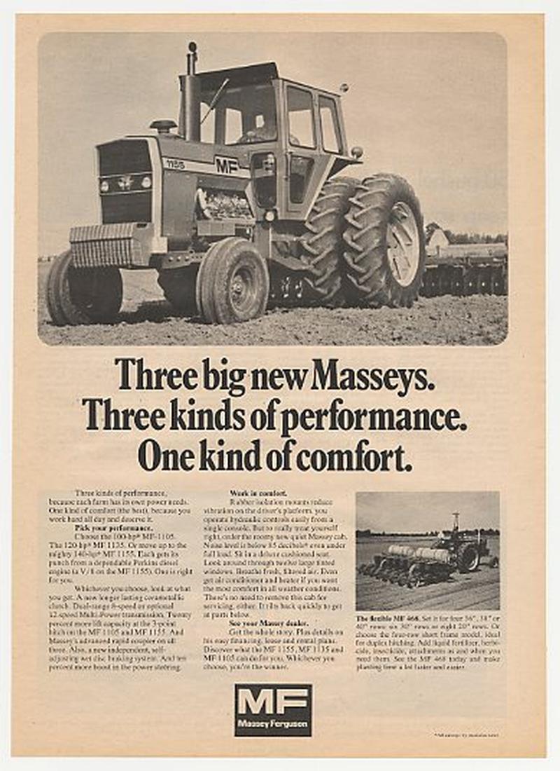 1155 Massey Ferguson - Older Ad for Massey 1155