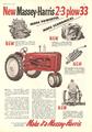 1953 Massey Harrris 33 Tractor - original ad New Massey Harris 2-3 plow 33 with Depth-O-matic hydraulic system
