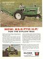 1963 Oliver 1800 Tractor - original ad New from Oliver for 63 83.5 hp 6 plow 1800 also shows front wheel drive and 102 hp 1900