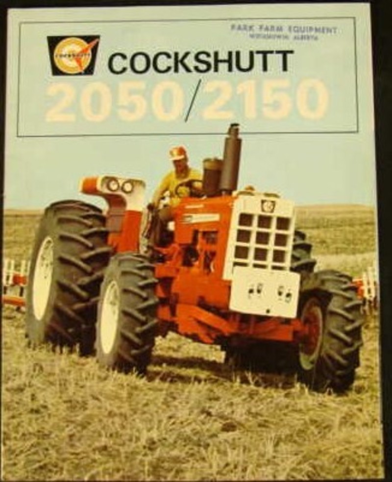 1969 Cockshutt 2050 2150 Tractor - front cover of a brochure - they were Olivers painted red and identified as cockshutt