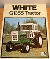 1973 Oliver G1355 Moline Tractor - front page of White Oliver brochure. It was a repainted Moline G-1355