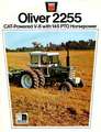 1973 Oliver 2255 Cat V8 Tractor - front cover of brochure - White motors