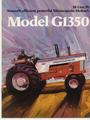 1970 White Moline G1350 Heritage Tractor - Front cover of brochure. the heritage tractors were painted red, white and blue with stars on the fenders
