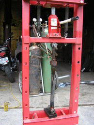 350 Farmall - I had to narrow up the front end on my 350. One  of the tie rods was very stubborn.