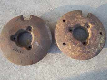 Letter Series Front Wheel Weights -
