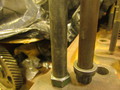 Oliver 1855 - Original head bolt and washer vs Flange head  bolt and new washer.