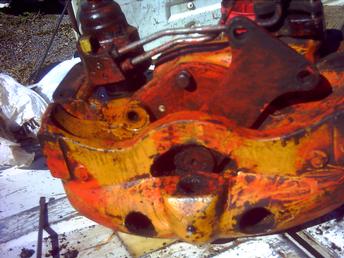 1963 Allis Chalmers D15 - Steering Section - This is the steering section of my D-15. The power steering is leeking which is why it is removed.