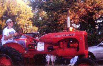 1941 Allis Chalmers C - Here I am riding in a parade Sept.2001.