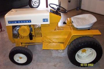 Cub Cadet 102 - Manufactured in 1967. Just restored this year (2002). Located in Dillsburg, PA.