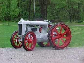 1924 Fordson F - My uncle Warren and I purchased this tractor in 2001. Its been a year now but we've finally got it finished. It was really in bad shape when we got it the motor was stuck and most parts missing