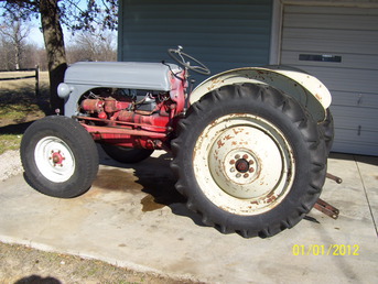 1950 8N Ford - This is the before picture of the 1950  Ford 8N tractor it goes with the other one  that I uploaded earlier.