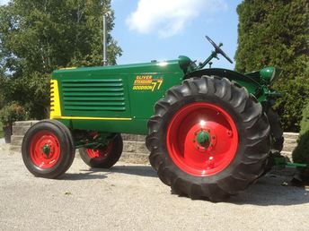 1949 Oliver 77 Standard - This is the tractor that I grew up using on our farm (in it's original state), it runs like a champ and we just finished the cosmetic restoration in 2013. It is now retired and goes to occasional shows.