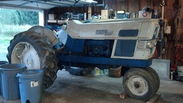 1963 Ford 6000  Diesel - First Day Home As I Bought It.... Awaiting A Broken  Crankshaft replacement
