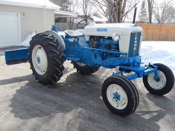1962 Ford 4000 Row Crop - Row Crop with  Adjustable Ford 6 to 8 foot blade and front wheel weights.