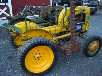 John Deere LI With 7-D Mower And Turf Tires  - Original John Deere LI with turf tires and 7-d mower