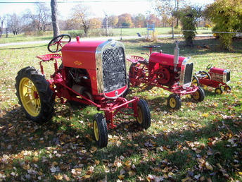 1942 Speedex FG ( Farm  Garden ) - I restored this tractor over a 6-year period, making various parts, securing others, and finally getting the Model-A engine running. I started out with the frame and front axle assembly. This tractor even with the newely made parts is approx. 85 percent original. Not many of these still existing.