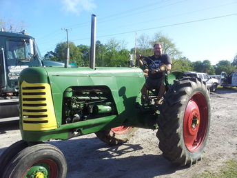 1952 Oliver RC 88 - Tractor came out of central OH. Now living in N FL. It is diesel powered. Working to fix skip in the motor and find correct tin for it. Really like this rig.