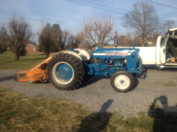 1972 Ford 2000 Diesel With P/S - Tractor was bought new by our local FFA  department at SCHS when I was a freshman and  I have always wanted it and now I've had it going  on 8 years and I use it as well as our MF 135  posted below to mow our yard 2 great tractors!