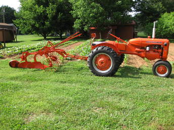 1948 Allis Chalmers C - Shown with a Little Genius plow w/2 - 12' that I just  finished.