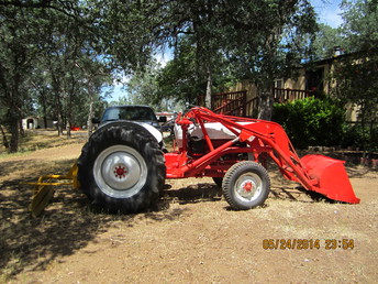 1953 Ford NAA Jubilee - Besides the oil soaked brakes and an exhaust leak she is a sound tractor. Rebuilding the axle and brakes now. Fun to work on.