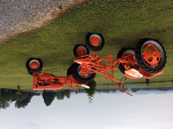 1953 G And CA  Allis Chalmers - These are our  Allis Chalmers G and CA.  We  restored both of them . They are both 1953 year  models, so we got lucky on that..