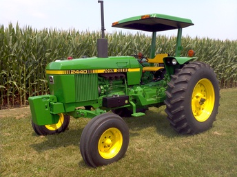 1980 John Deere 2440 - I bought this tractor new when I was in high  school. It sure has been a good all around tractor  for me. I thought I would give it a nice makeover.  Serial no. 347834.