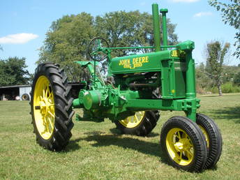 1937 John Deere B - Took me 4 years to restore it. Every nut and bolt came  out of it and I sure learned a lot.
